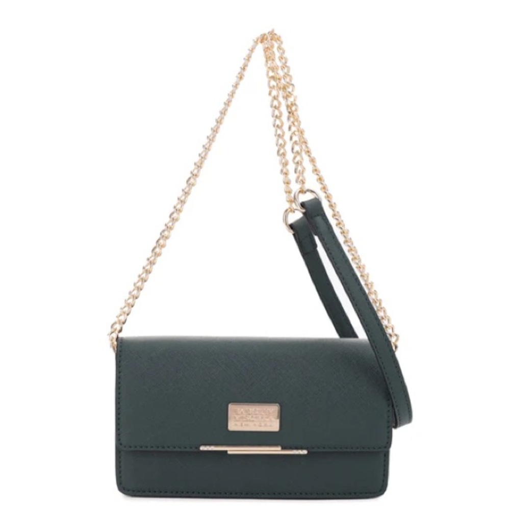 Badgley Mischka green sling bag